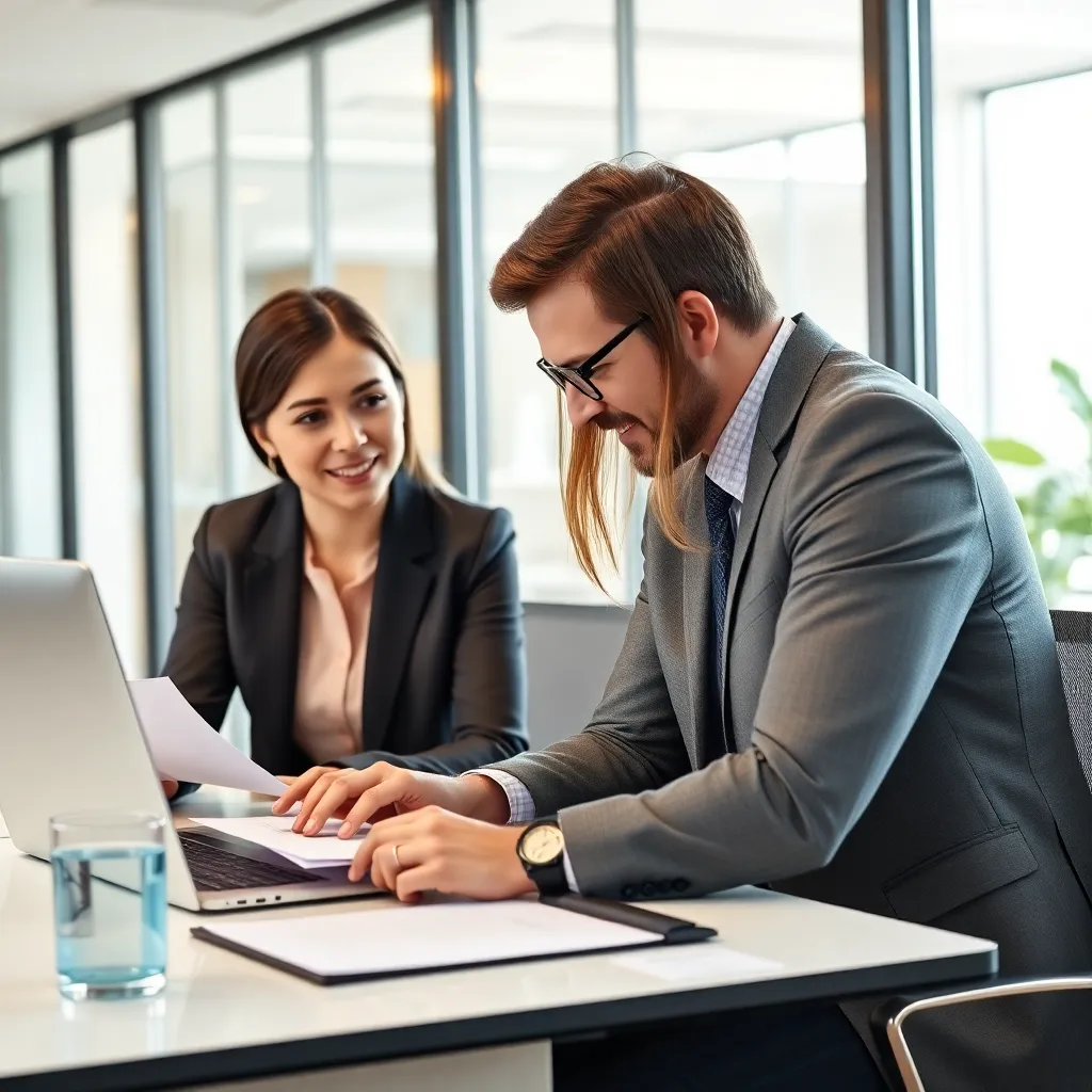 Persoon die belastingaangifte voorbereidt met documenten en laptop