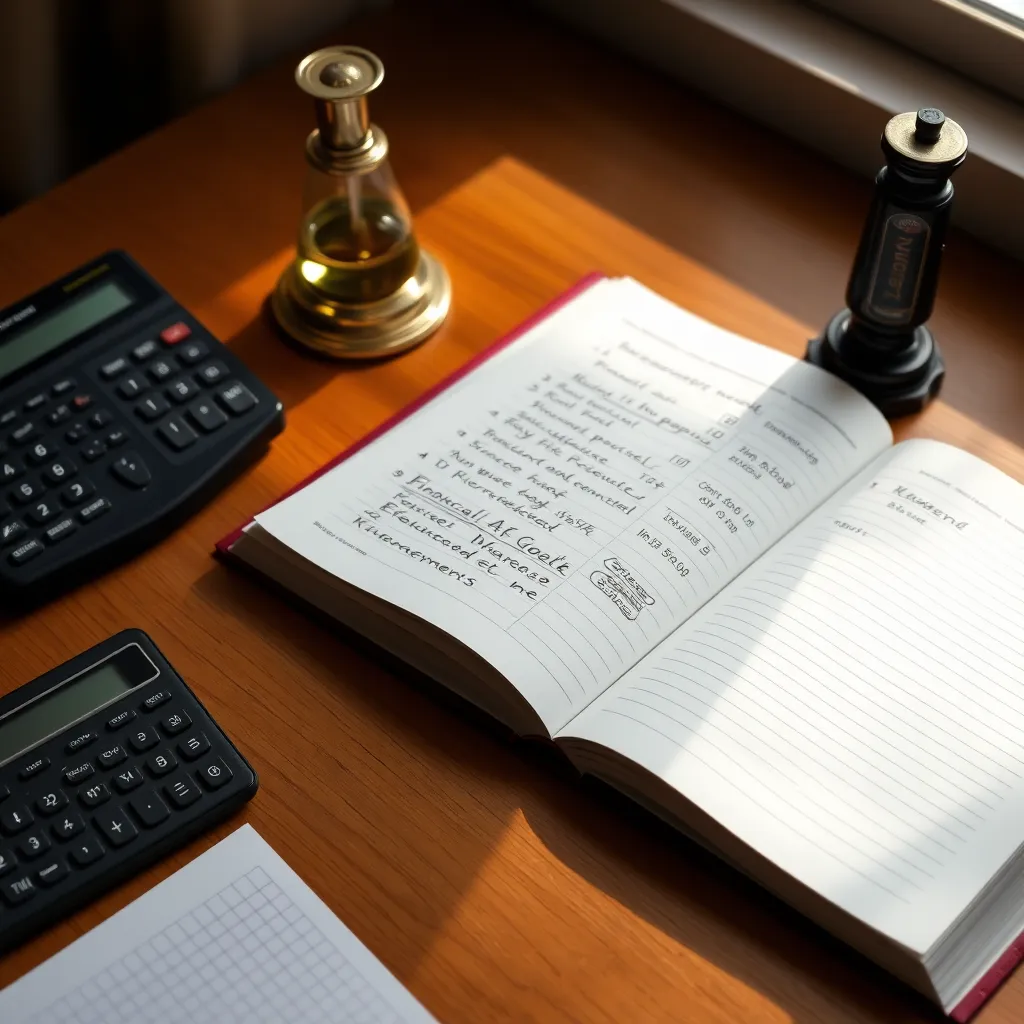 Beveiligde digitale financiële administratie op laptop